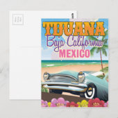 Tijuana Baja California, reisposter Briefkaart (Voorkant / Achterkant)