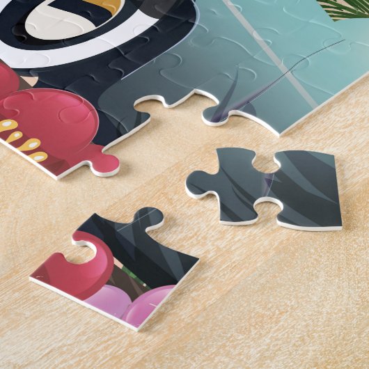 Tijuana Baja California, reisposter Legpuzzel (Zijkant)