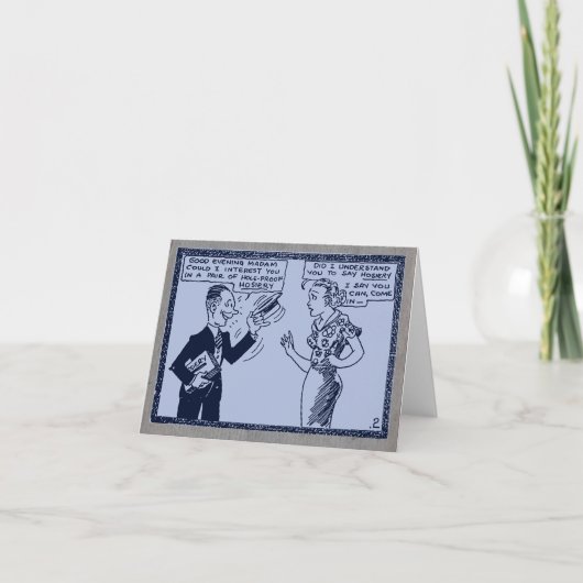  "Tijuana Bible" gevouwen Note Kaart (Voorkant)