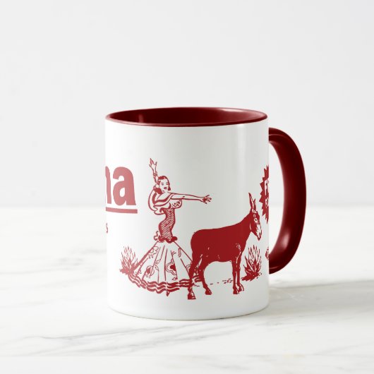 Tijuana Donkey Show Funny Coffee Mok (Voorkant rechts)