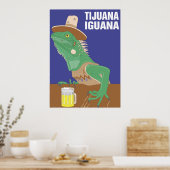Tijuana Iguana Poster Print (Keuken)