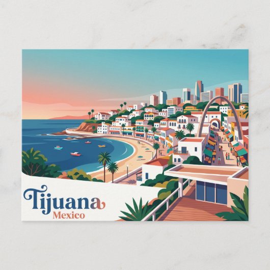 Tijuana Mexico Briefkaart (Voorkant)