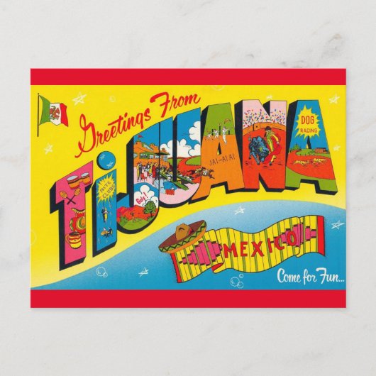 Tijuana Mexico Briefkaart (Voorkant)