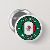 Tijuana Mexico-knop Ronde Button 5,7 Cm (Voorkant /achterkant)