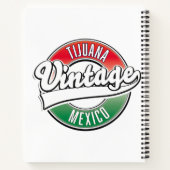 Tijuana mexico logo. notitieboek (Achterkant)