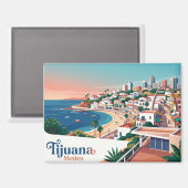 Tijuana Mexico Magneet (Voorkant / Achterkant)