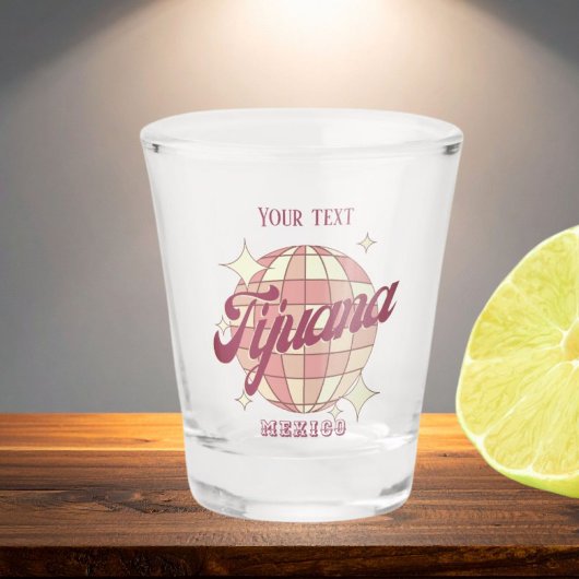Tijuana Mexico Retro  Partij drinken Shot Glas
