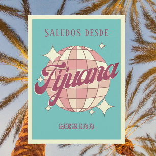 Tijuana Mexico Retro Vintage Feest Ansichtkaart Briefkaart