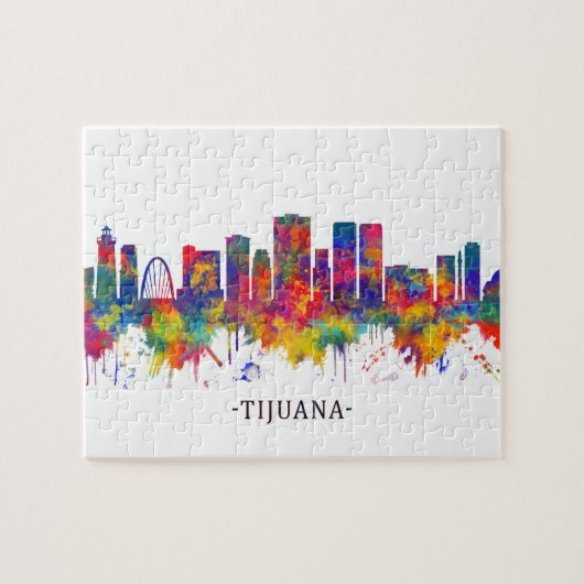 Tijuana Mexico Skyline Legpuzzel (Horizontaal)