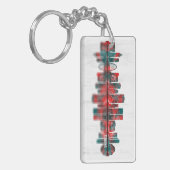 Tijuana Mexico Skyline Sleutelhanger (Voorkant Links)