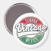 Tijuana Mexico vintage logo. Magneet (Voorkant / Achterkant)