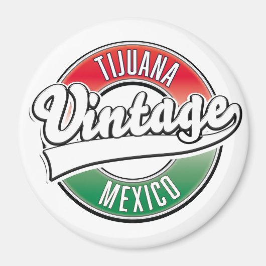 Tijuana Mexico vintage logo. Magneet (Voorkant)