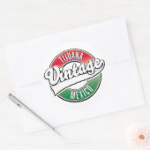 Tijuana Mexico vintage logo. Ronde Sticker (Envelop)