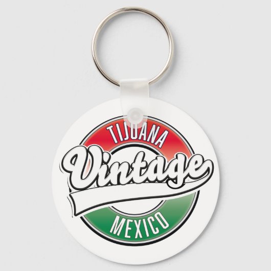 Tijuana Mexico vintage logo. Sleutelhanger (Voorkant)