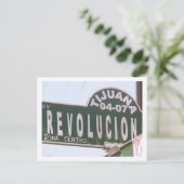 Tijuana Street Sign Briefkaart (Staand voorkant)