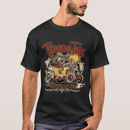 Tijuana Taxi - Car-toon T-shirt (Voorkant)