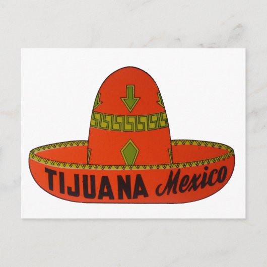 Tijuana Travel Sticker Briefkaart (Voorkant)