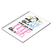 Tik als een 'Girl Empowerment'-gymnastiek Notitieboek (Linkerzijde)