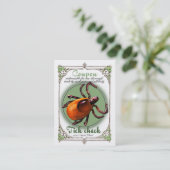 Tik Check Coupon, grootte visitekaartje Kortingskaartje (Staand voorkant)