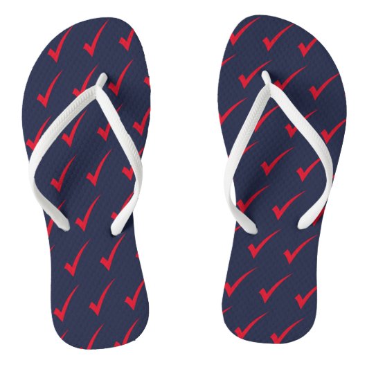 Tik Controle Symbool Patroon Flip Flops (Voetbed)