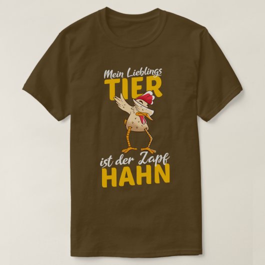 Tik Dabbing tapkraan biertoast T-shirt (Design voorkant)