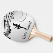 Tik Dance 3 Let's Dance Tafeltennisbatje (Zijkant)