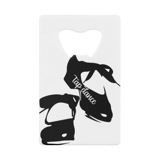 Tik Dance schoenen tapdanser Creditkaart Flessenopener (Voorkant)