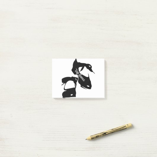 Tik Dance schoenen tapdanser Post-it® Notes (Op bureau)