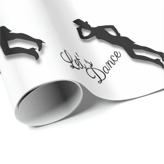 Tik Dancer Let's Dance Cadeaupapier (Rol Hoek)