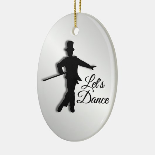 Tik Dancer Let's Dance Keramisch Ornament (Links)