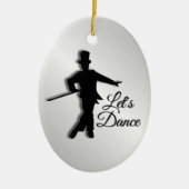 Tik Dancer Let's Dance Keramisch Ornament (Voorkant)