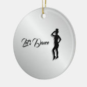 Tik Dancer Let's Dance Keramisch Ornament (Links)