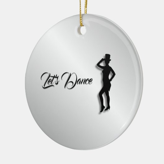 Tik Dancer Let's Dance Keramisch Ornament (Links)