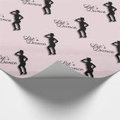 Tik Dancer Let's Dance Pink Cadeaupapier (Hoek)