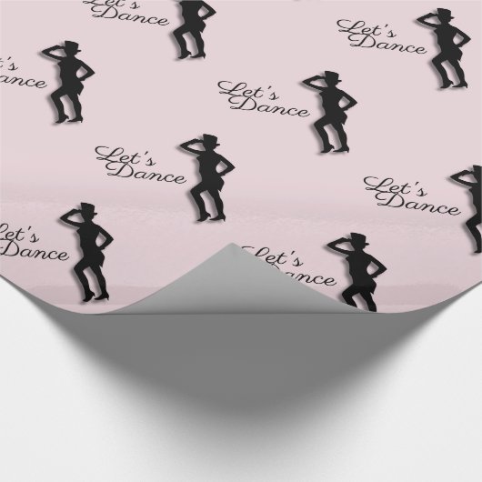 Tik Dancer Let's Dance Pink Cadeaupapier (Hoek)
