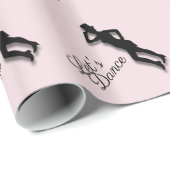 Tik Dancer Let's Dance Pink Cadeaupapier (Rol Hoek)