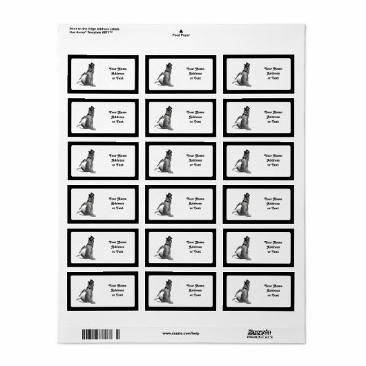 Tik Dancing Kitten Etiket (Full Sheet)