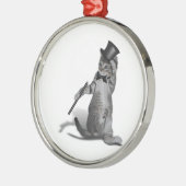 Tik Dancing Kitten Metalen Ornament (Links)