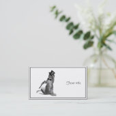 Tik Dancing Kitten Visitekaartje (Staand voorkant)