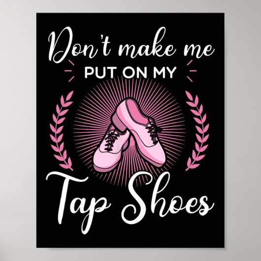Tik Dans Dansen Rhythm Tapping Schoenen Zacht Poster (Voorkant)