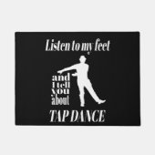Tik dans - luister naar mijn voetklemtoon deurmat (Voorkant)