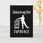 Tik dans - luister naar mijn voetklemtoon kaart (Gele Bloem)