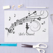 Tik dans roze tissuepapier (Craft)