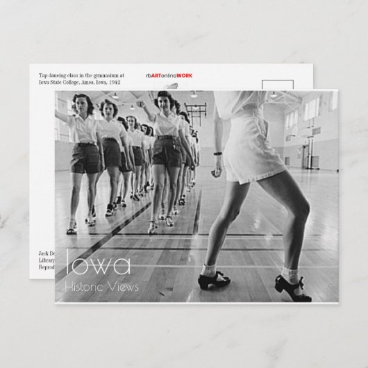 Tik dansend Klasse Briefkaart (Voorkant / Achterkant)