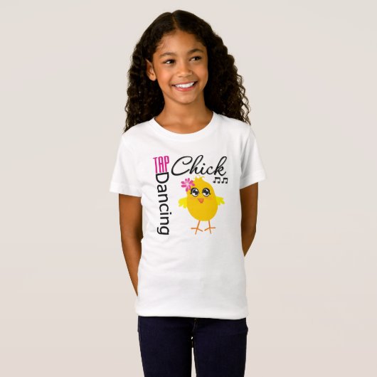 Tik Dansende Chick T-shirt (Voorkant volledig)