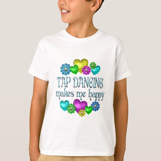 Tik dansende geluk t-shirt (Voorkant)