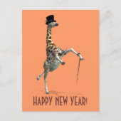 Tik dansende Giraffe Feestdagenkaart (Voorkant)