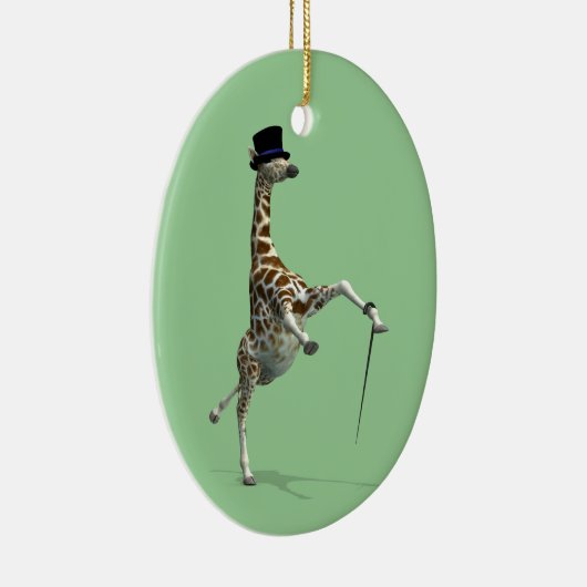 Tik dansende Giraffe Keramisch Ornament (Rechts)