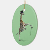 Tik dansende Giraffe Keramisch Ornament (Links)