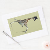 Tik dansende Giraffe Rechthoekige Sticker (Envelop)
